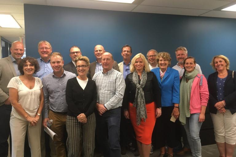 Zzeem staff welcomes Dutch delegation