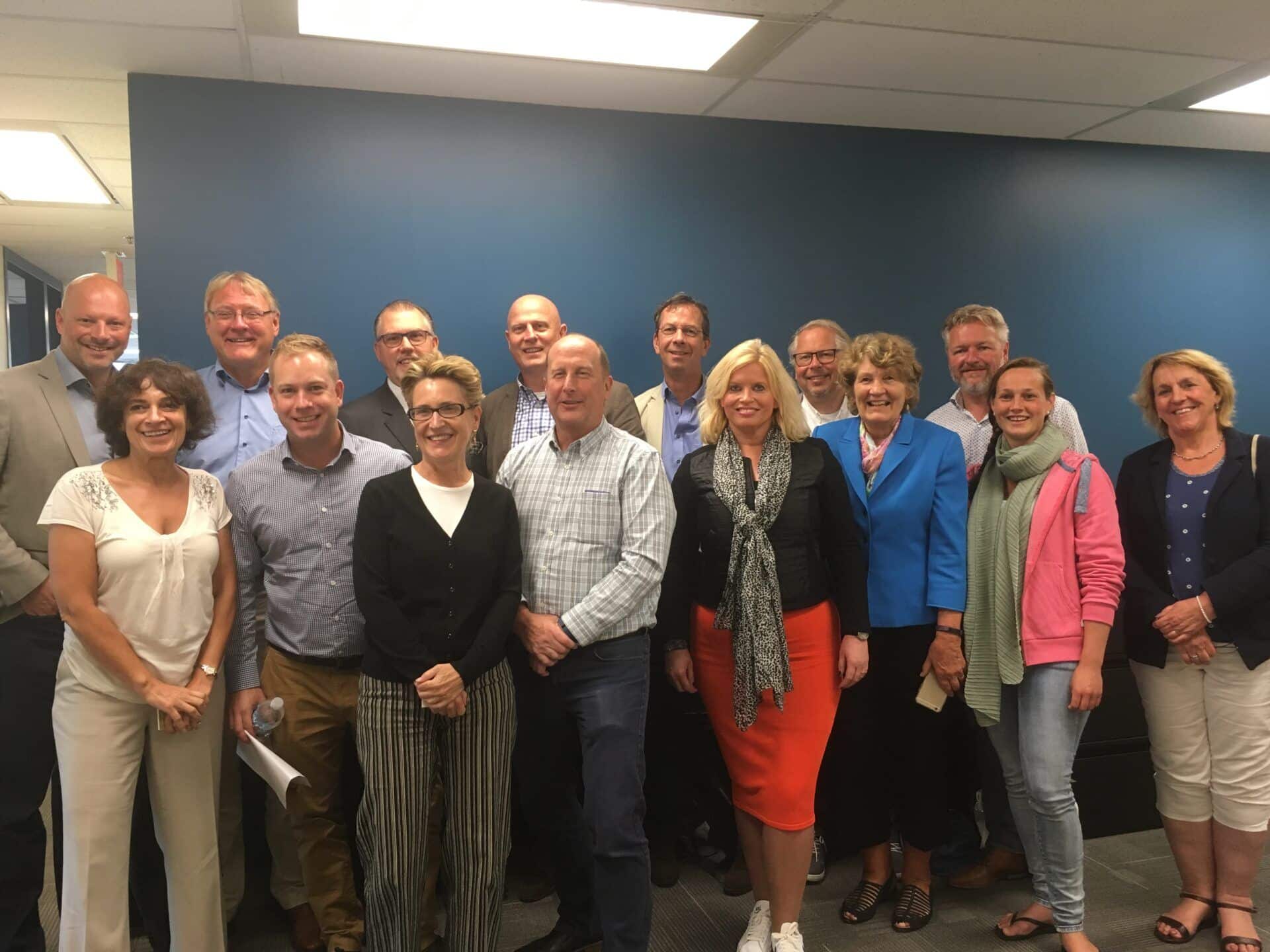 Zzeem staff welcomes Dutch delegation