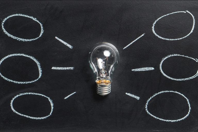 Light bulb bright idea