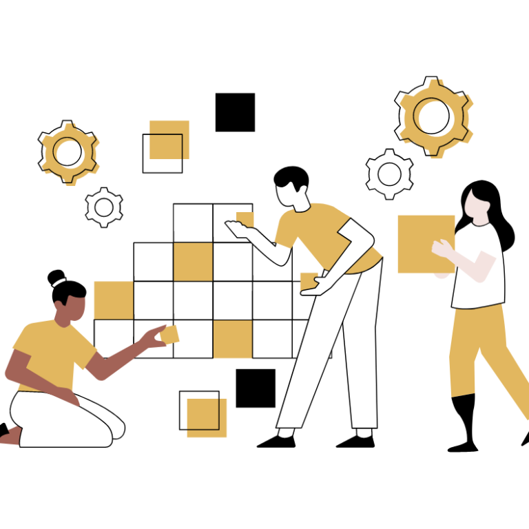 People building a plan