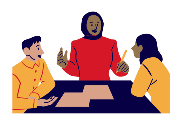 People at a meeting